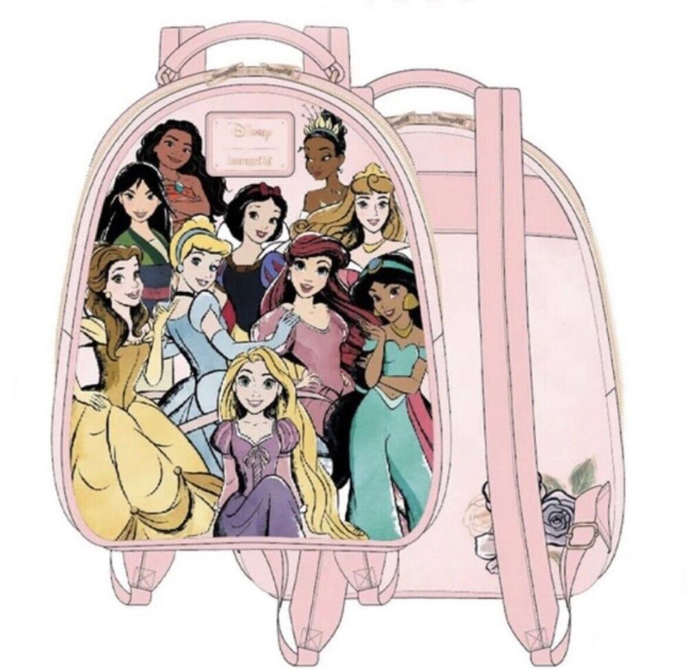Loungefly Disney Perfectly Pink Princesses Mini Backpack BRAND NEW